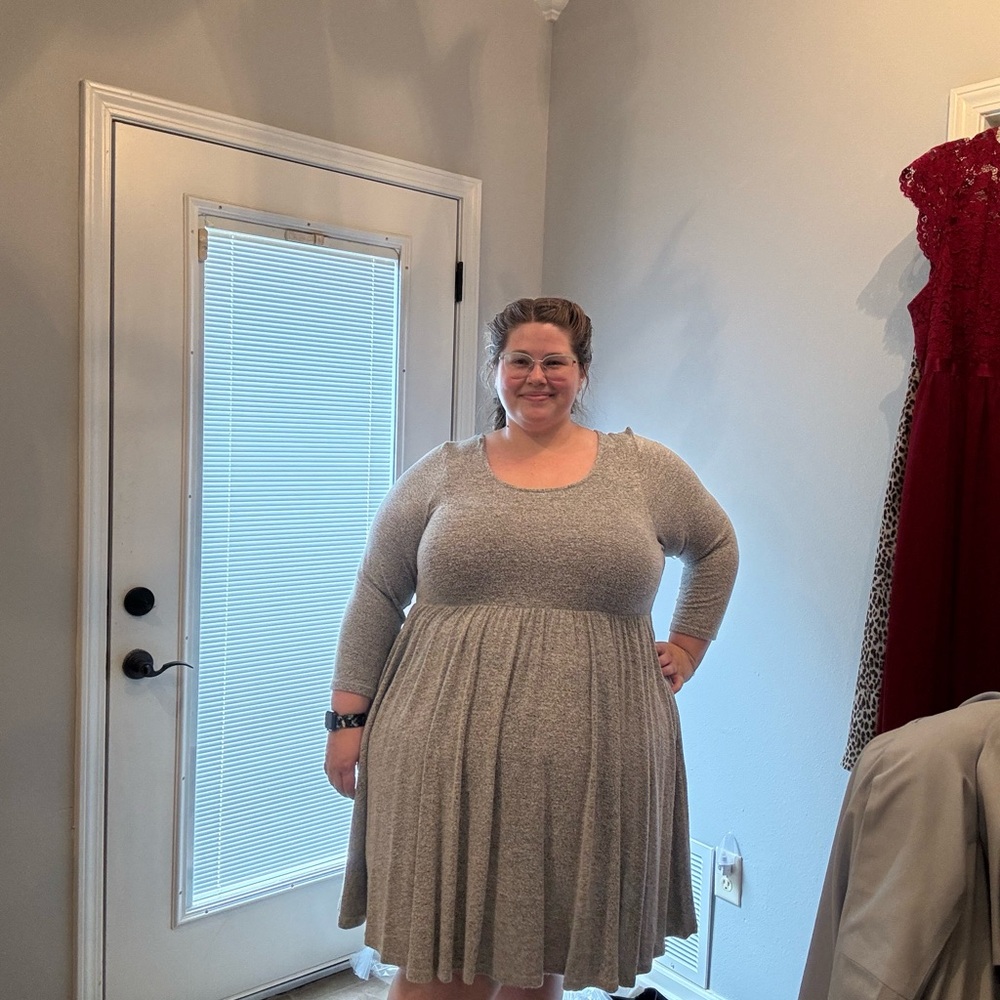 Torrid Heather Gray Mini Dress